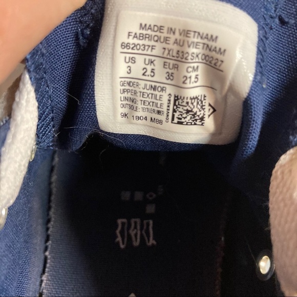 Converse y3 chambray Polka dot all star sneakers - Picture 9 of 9